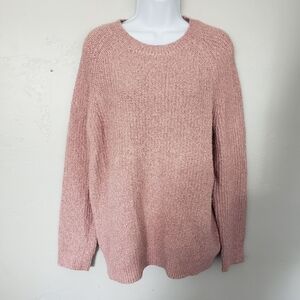 BP. NWT Women's XS Light Pink Sweater Pullover Chunky Knit Soft Cozy Fall Style